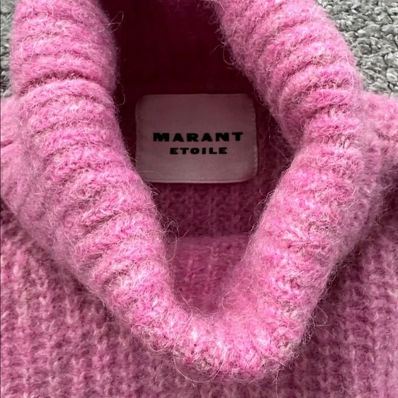 Isabel Marant Wool Pink Turtleneck Sweater - Picture 2 of 3